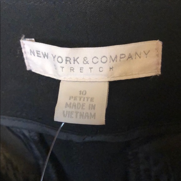 NWT New York & Company Petite Black Dress Pants 10 - Picture 8 of 9